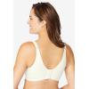 Catherines Women’s Plus Size Wireless Back Smoothing Bra(Navy Multi Floral)
