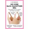 Catherines Women’s Plus Size Wireless Back Smoothing Bra(Navy Multi Floral)