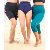 Swim 365 Women’s Plus Size High-Waist Full-Coverage Swim Bike Short(Fluorescent Pink)