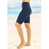 Swim 365 Women’s Plus Size High-Waist Full-Coverage Swim Bike Short(Navy)