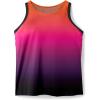 Swimsuits For All Swim 365 Women’s Plus Size Longer-Length High-Neck Racerback Tankini Top(Blackberry Tangerine Ombre)