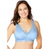 Catherines Women’s Plus Size Simply Cool Wireless Bra(Sky Blue)