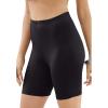 Swim 365 Women’s Plus Size High-Waist Full-Coverage Swim Bike Short(Black)