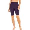 Swim 365 Women’s Plus Size High-Waist Full-Coverage Swim Bike Short(Blackberry)