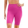 Swim 365 Women’s Plus Size High-Waist Full-Coverage Swim Bike Short(Fluorescent Pink)