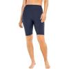 Swim 365 Women’s Plus Size High-Waist Full-Coverage Swim Bike Short(Navy)