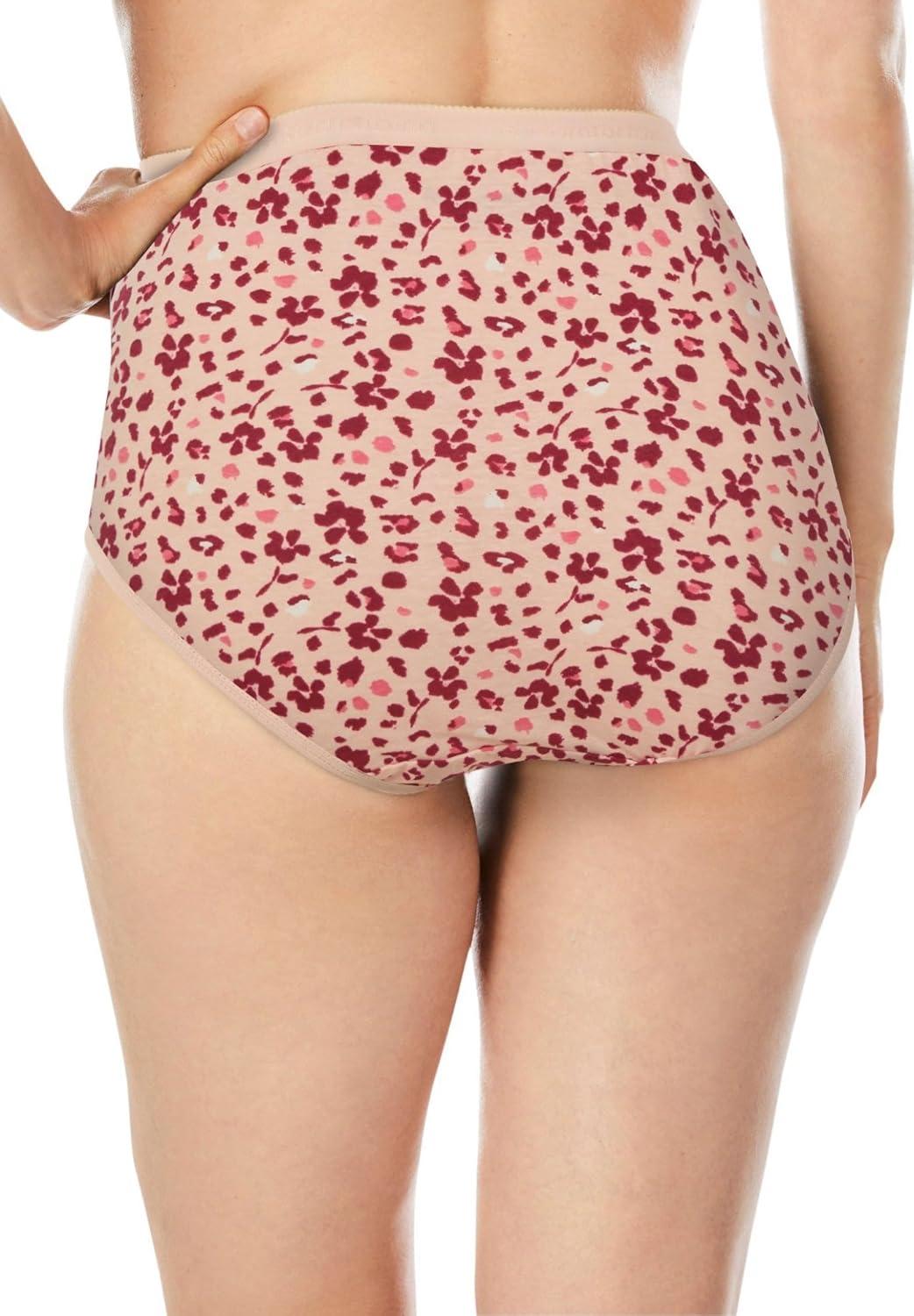 image:imageComfort Choice Plus Size 5Pack TagFree Full Coverage Cotton BriefAnimal Pack