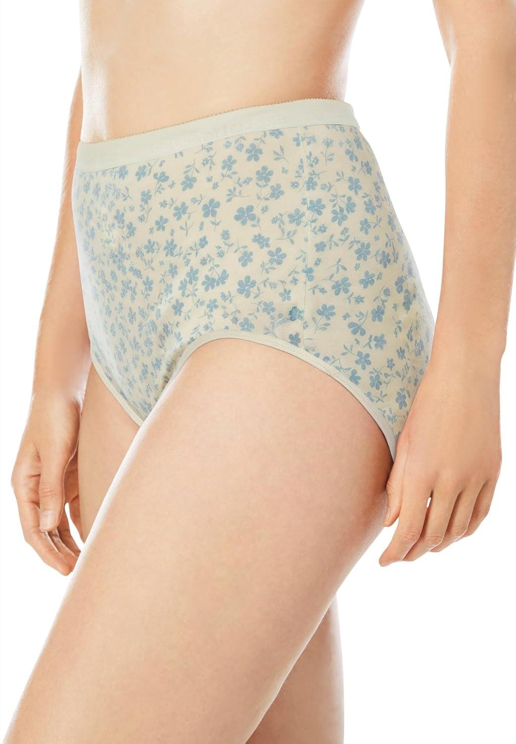 image:imageComfort Choice Plus Size 5Pack TagFree Full Coverage Cotton BriefFruit Pack