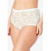 Comfort Choice Plus Size 5-Pack Tag-Free Full Coverage Cotton Brief(Animal Print Pack)