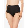 Comfort Choice Plus Size 5-Pack Tag-Free Full Coverage Cotton Brief(Black Pack)
