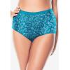 Comfort Choice Plus Size 5-Pack Tag-Free Full Coverage Cotton Brief(Dragonfly Pack)