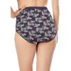 Comfort Choice Plus Size 5-Pack Tag-Free Full Coverage Cotton Brief(Purple Floral Pack)