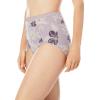 Comfort Choice Plus Size 5-Pack Tag-Free Full Coverage Cotton Brief(Purple Floral Pack)