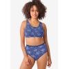 Comfort Choice Plus Size 5-Pack Tag-Free Full Coverage Cotton Brief(Stars and Stripes Pack)