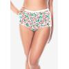 Comfort Choice Plus Size 5-Pack Tag-Free Full Coverage Cotton Brief(Tropical Emerald Pack)