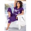 Woman Within Plus Size Starfish Tee and Capri Set(Pretty Turquoise Starfish)