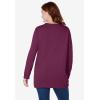 Woman Within Crewneck Fleece Sweatshirt(Deep Claret)