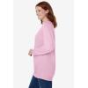 Woman Within Crewneck Fleece Sweatshirt(Pink)