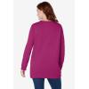 Woman Within Crewneck Fleece Sweatshirt(Raspberry)