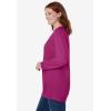 Woman Within Crewneck Fleece Sweatshirt(Raspberry)