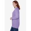 Woman Within Crewneck Fleece Sweatshirt(Soft Iris)