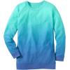 Woman Within Printed Sweatshirt(Pearl Mint Ombre)
