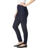 Woman Within Plus Size Fineline Stretch Denim Skinny Pull-On Jeans – 38 W, Indigo Sanded