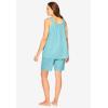 Dreams & Co. Plus Size 2-Piece Short PJ Set(French Blue)