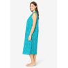 Only Necessities Plus Size Sleeveless Print Lounger(Dusty Indigo Animal Palm)