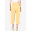 Woman Within Plus Size 7-Day Elastic-Waist Stretchy Knit Capri(Banana)