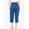 Woman Within Plus Size 7-Day Elastic-Waist Stretchy Knit Capri(Royal Navy)