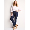 Woman Within Plus Size Flex Pull-On Bootcut Gap-Free Stretch Denim Jeans(Indigo Floral)