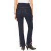 Woman Within Plus Size Flex Pull-On Bootcut Gap-Free Stretch Denim Jeans(Indigo Floral)