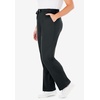 Woman Within Plus Size Tall Sport Knit Straight Leg Elastic Pant(Heather Charcoal)