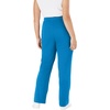 Woman Within Plus Size Tall Sport Knit Straight Leg Elastic Pant(Heather Navy)