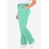Woman Within Plus Size Tall Sport Knit Straight Leg Elastic Pant(Pale Seafoam)