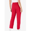 Woman Within Plus Size Tall Sport Knit Straight Leg Elastic Pant(Vivid Red)