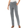 Woman Within Plus Size Petite Corduroy Straight Leg Jeans – 24 W, Gunmetal