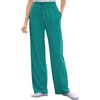 Woman Within Plus Size Tall Sport Knit Straight Leg Elastic Pant(Waterfall)