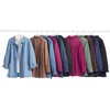 Woman Within Plus Size Pleat-Back Denim Jacket Long Oversized Jean Coat(Mocha Nude)