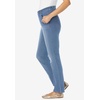 Woman Within Plus Size Stretch Denim 5-Pocket Straight-Leg Jeans(Laughing Distressed)