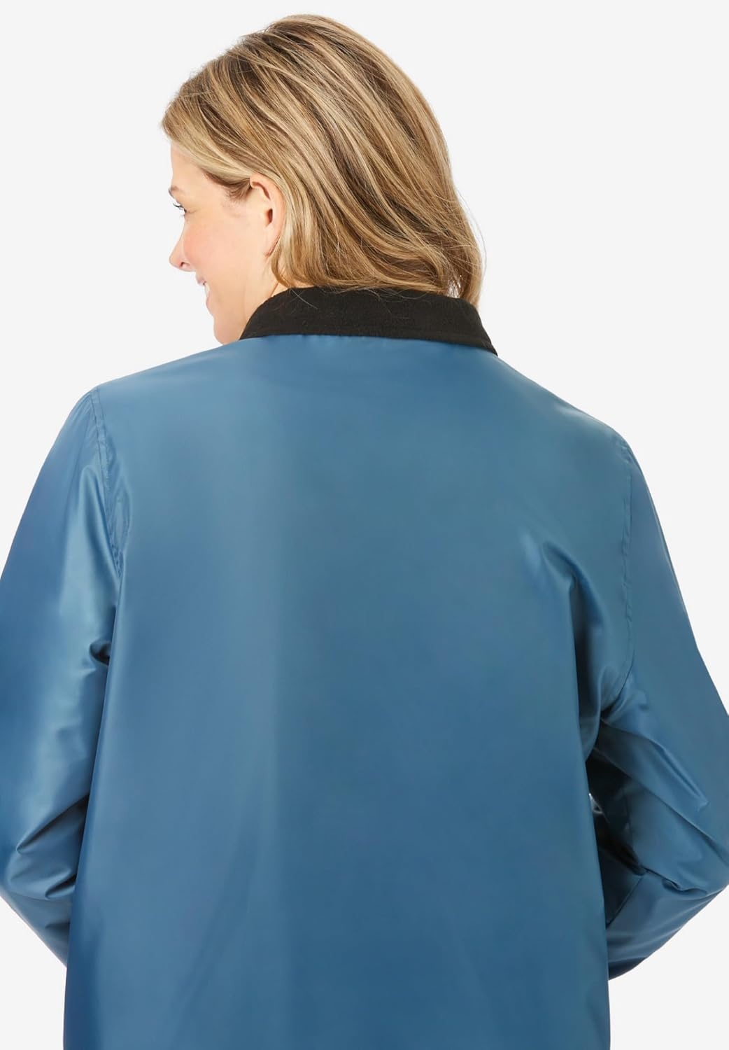 image:imageWoman Within Plus Size Storm RaincoatDnu Merlot