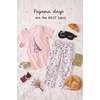Dreams & Co. Plus Size 2-Piece Capri Cotton PJ Set(Raspberry Sorbet Paris)
