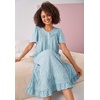 Dreams & Co. Plus Size Long Floral Print Cotton Gown(Multi Birds)