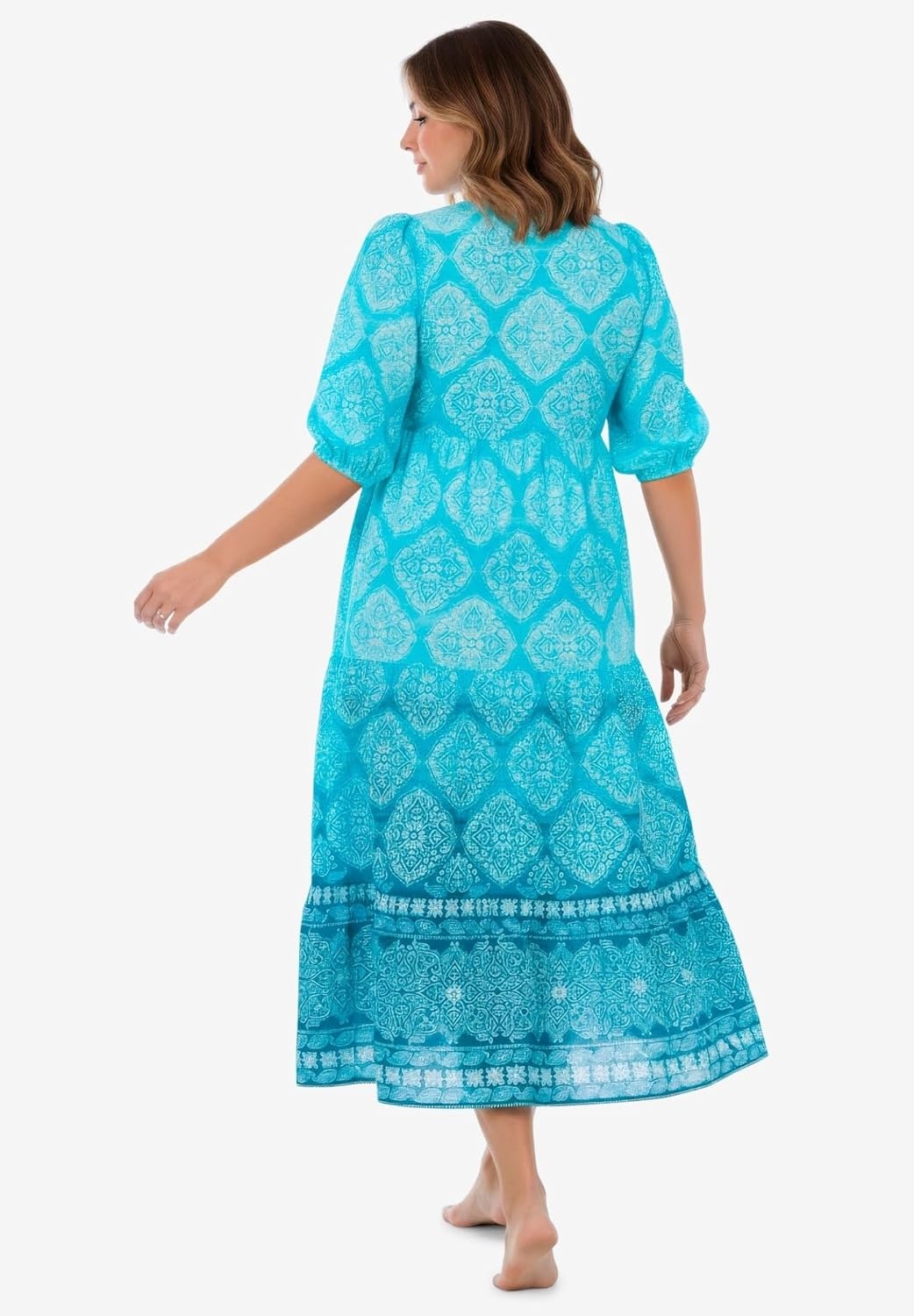 image:imageDreams amp Co Plus Size Tiered Peasant Lounger
