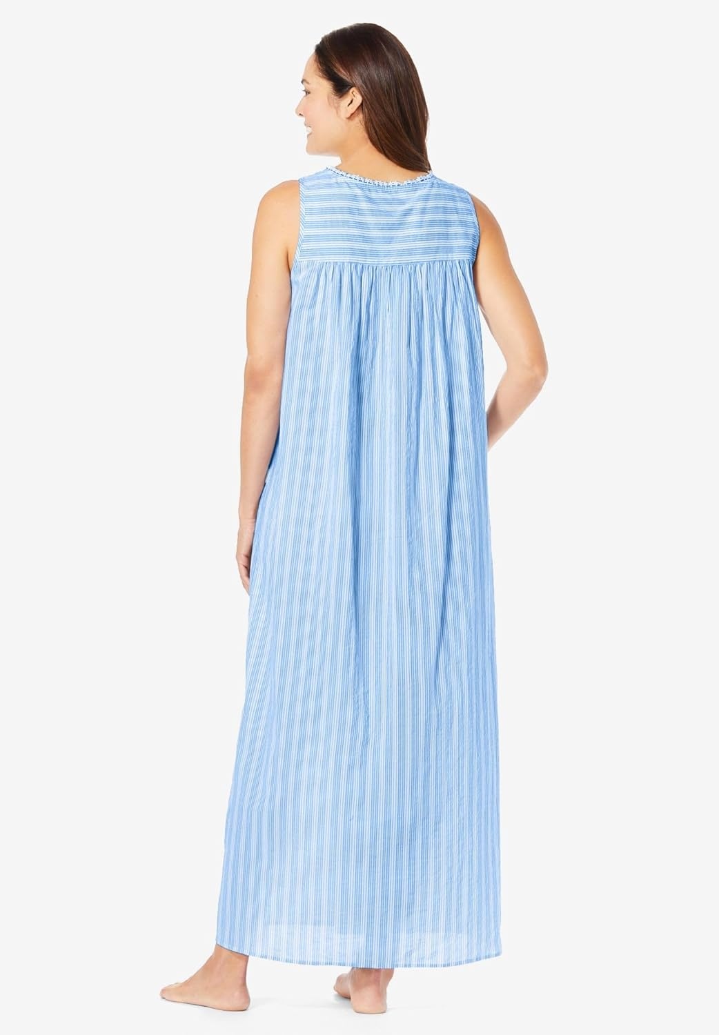 image:imageOnly Necessities Plus Size Long Sleeveless Floral Nightgown