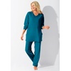 Dreams & Co. Plus Size Petite 2-Piece Lounge Set(Heather Evening Blue)