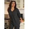 Dreams & Co. Plus Size Petite 2-Piece Lounge Set(Heather Evening Blue)