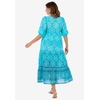 Dreams & Co. Plus Size Tiered Peasant Lounger