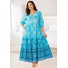 Dreams & Co. Plus Size Tiered Peasant Lounger